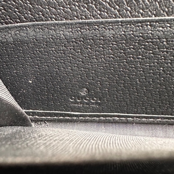 Genuine Gucci Web Ophidia black leather zip around wallet organizer - Picture 14 of 16